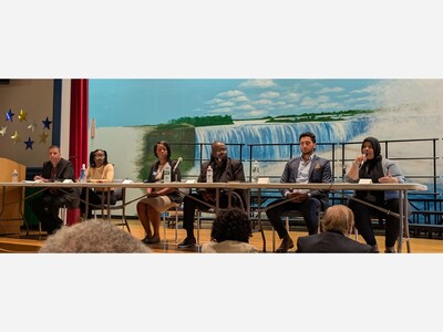 Candidates exchange ideas