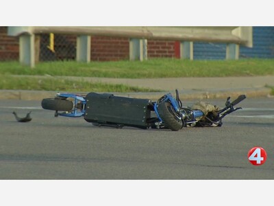Scooter crash critically injures man 