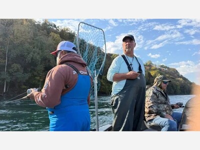 Fishing on the river