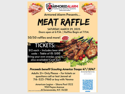 Meat Raffle to Support Scouts BSA Troop 47/5047
